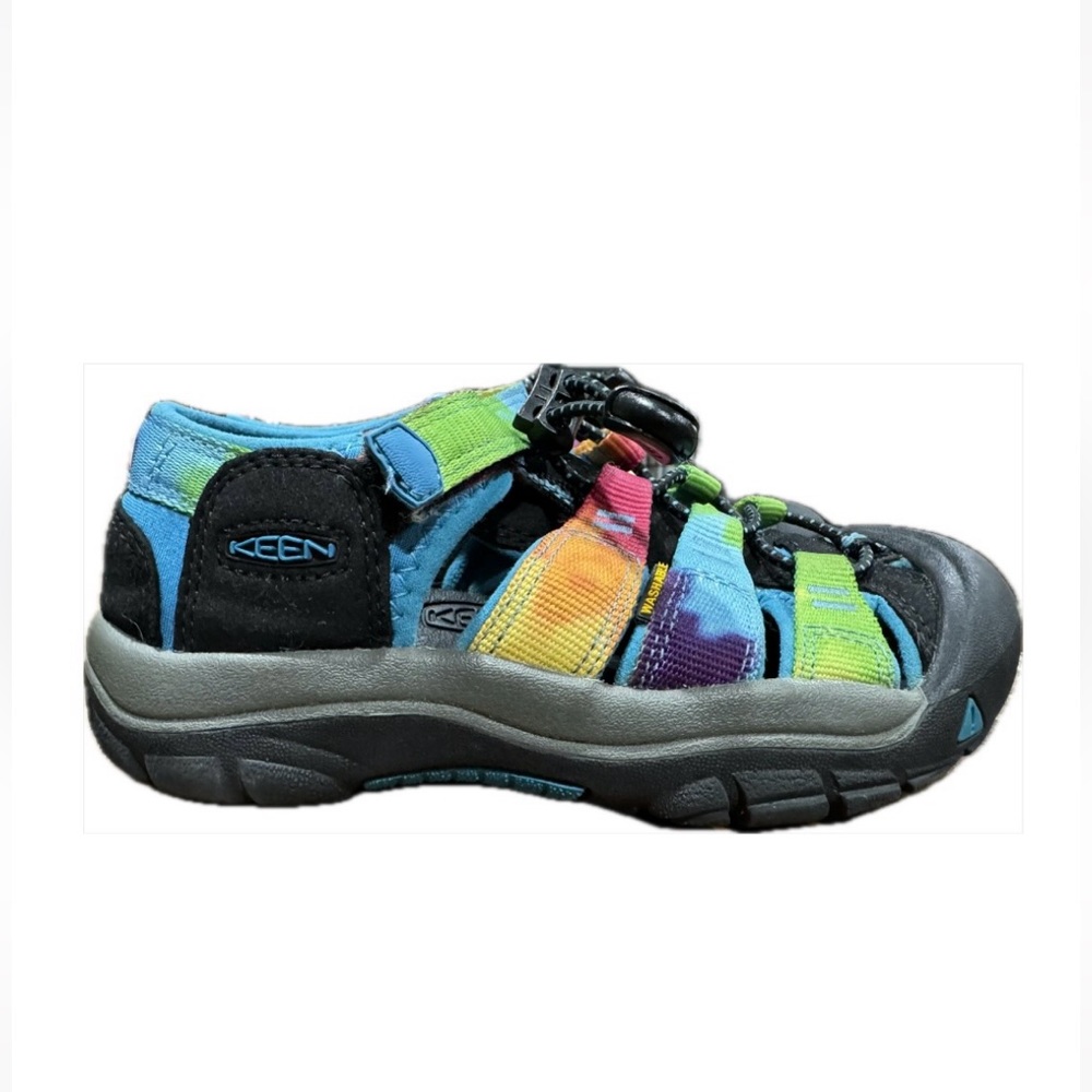 KEEN Sandals Little Kid Size 13 Newport H2 Fisherman Rainbow Tie Die Multicolor